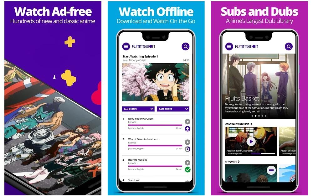 FUNIMATION for iOS and Android